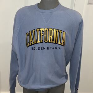 NEW Cal California Golden Bears Champion Blue Crew Neck Sweatshirt Men's L